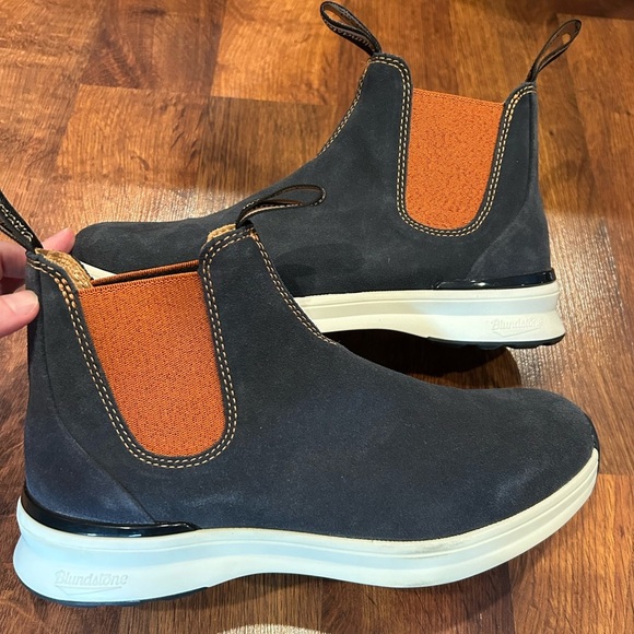 Blundstone Shoes - NEW Blundstone 2147 Chelsea Sneaker Boots Blue Suede Size 9.5 Womens 7.5 Mens